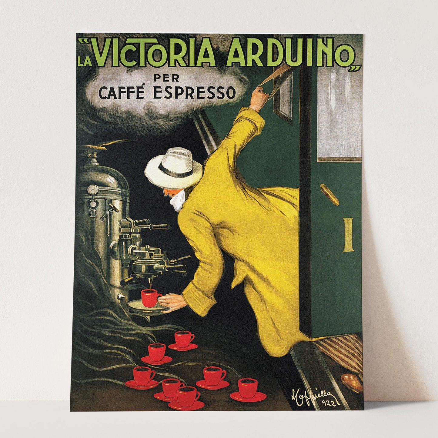 La Victoria Arduino Per Caffe Espresso - Vintage Advertising Poster