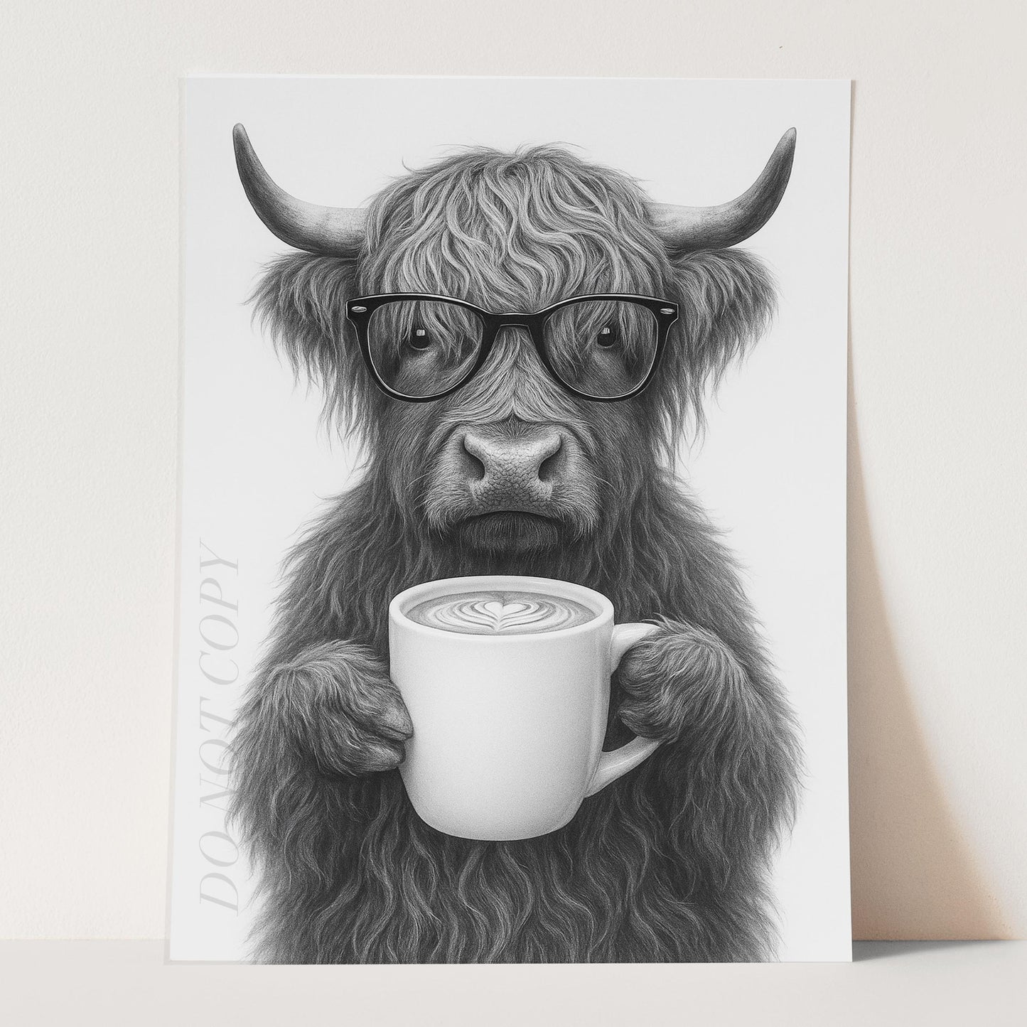 Highland Cow Love Latte