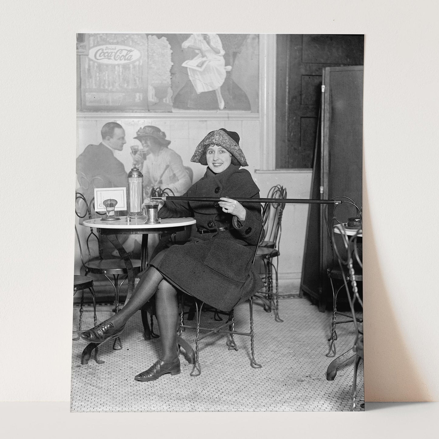 Flapper Lady With Hidden Cask 1922 - Prohibition 1920s