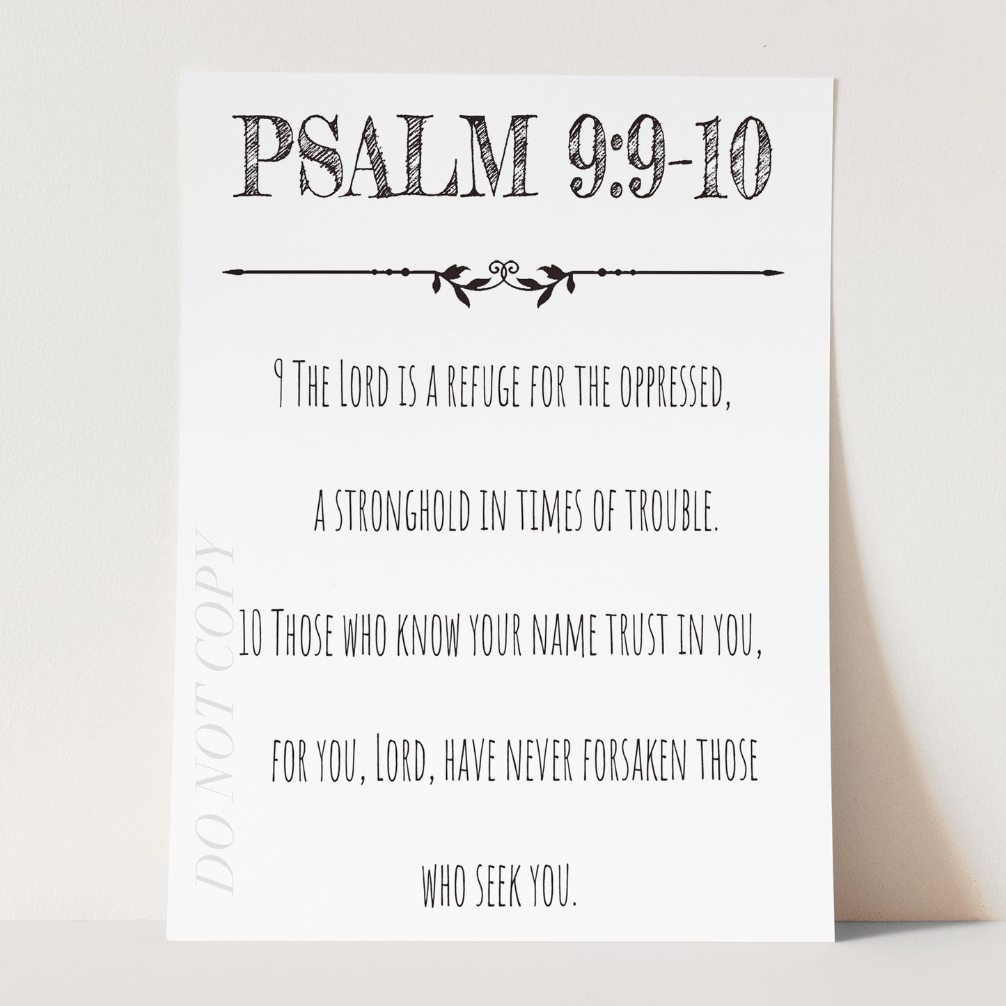 Psalm 9:9-10