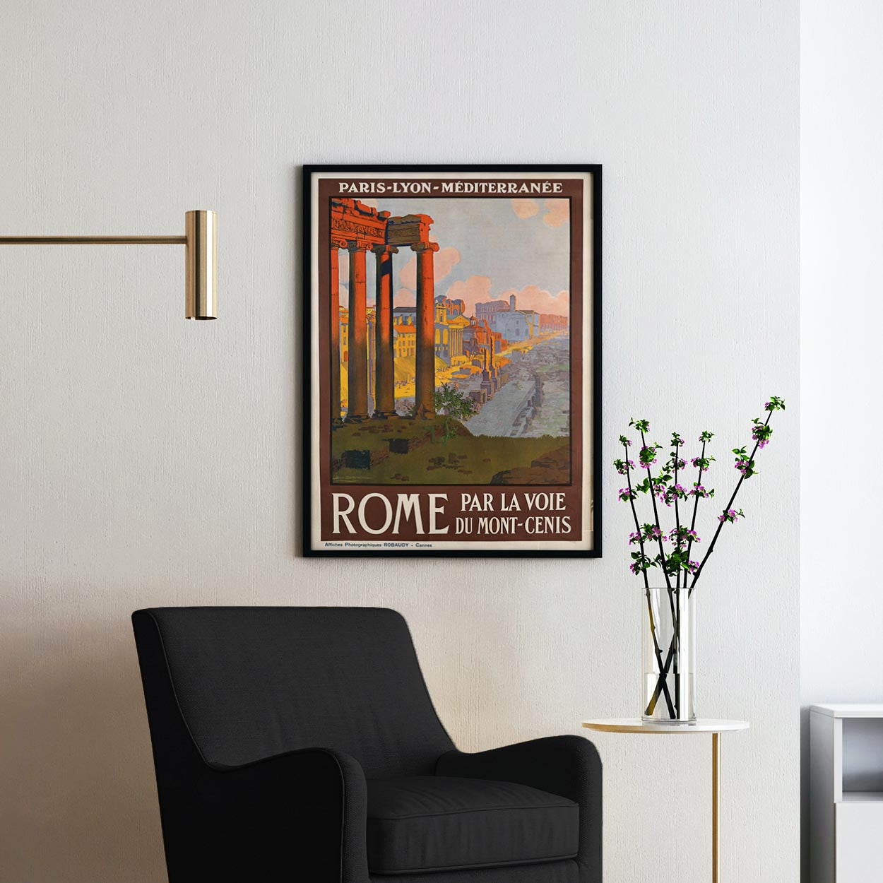 Rome Vintage Travel Poster