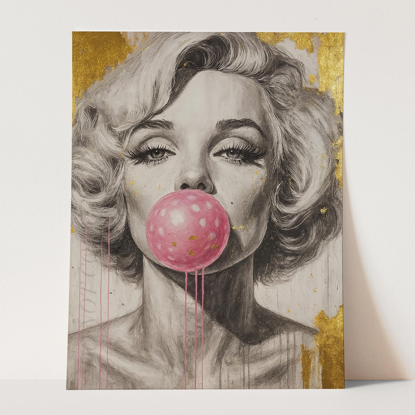 Marilyn Monroe Pink Bubble Gum