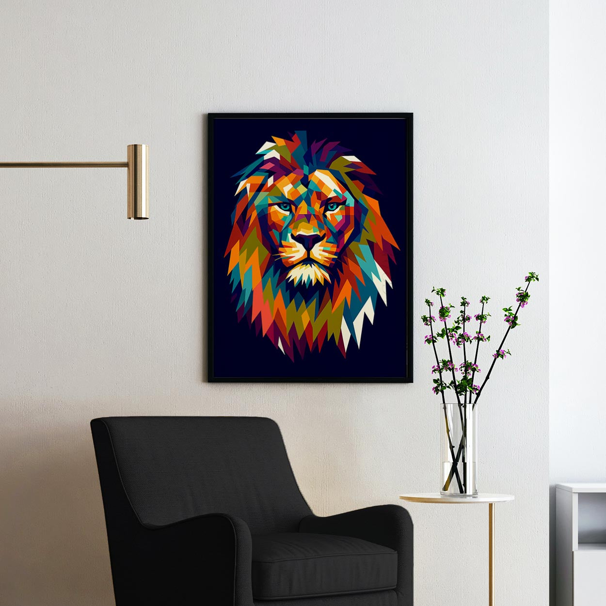 Lion Monochrome
