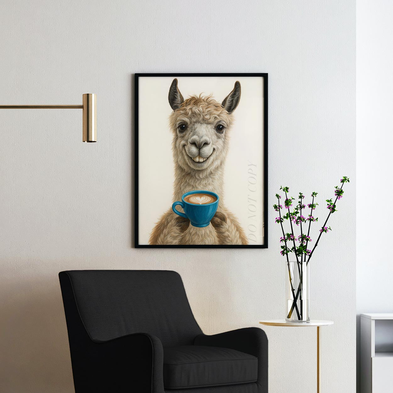 Llama With Latte Of Love
