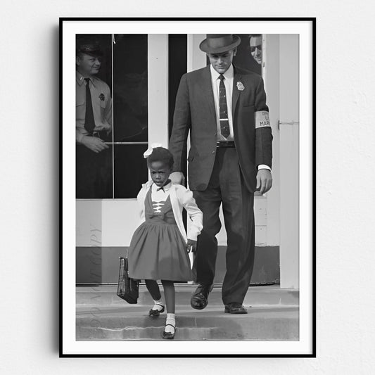 Ruby Bridges Walks To School - Civil Rights 1960s