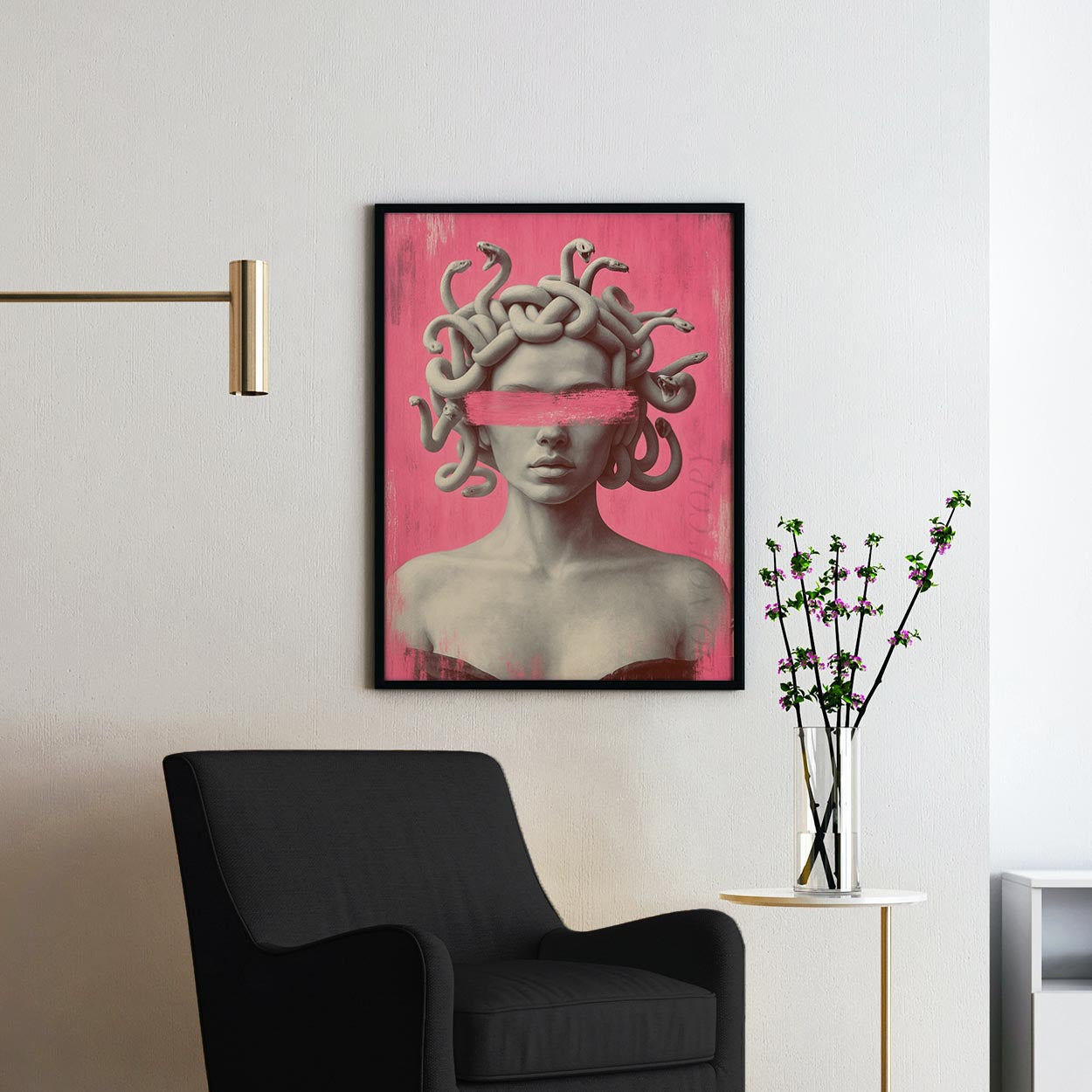Medusa Pink Brushstroke