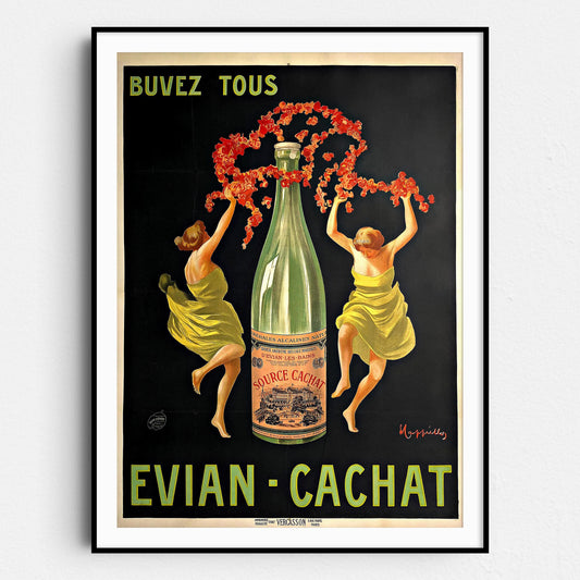 Buvez Tous Evian-Cachat - Vintage Advertising Poster