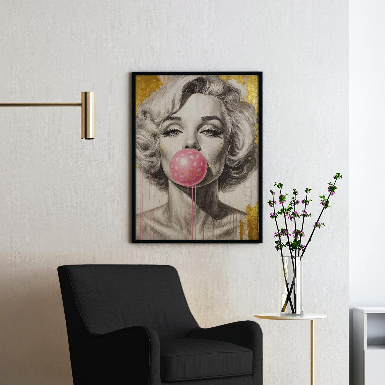 Marilyn Monroe Pink Bubble Gum