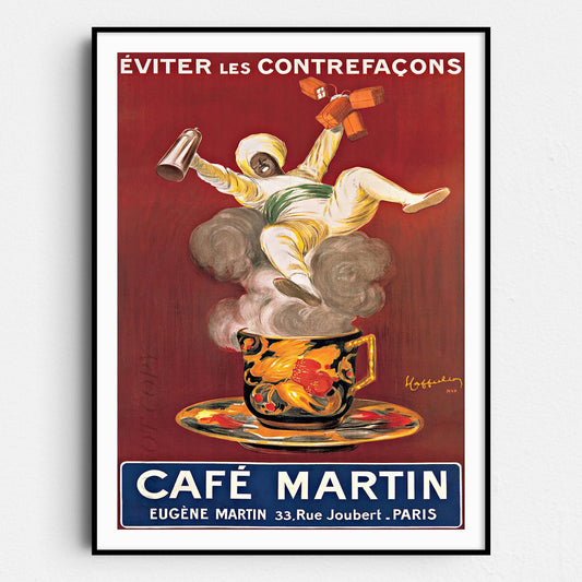 Cafe Martin 1921 - Vintage Advertising Poster