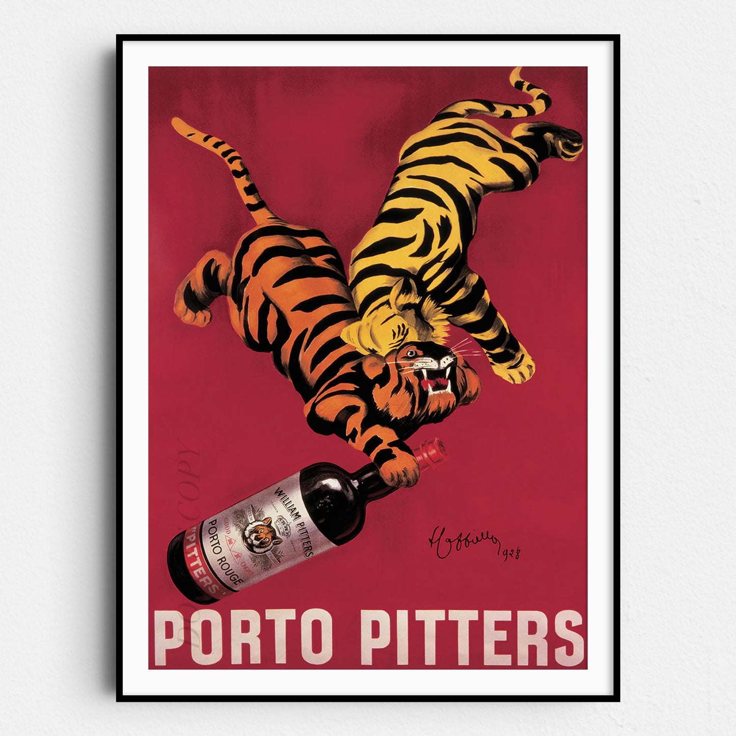 Porto Pitters Tigers - Vintage Advertising Poster
