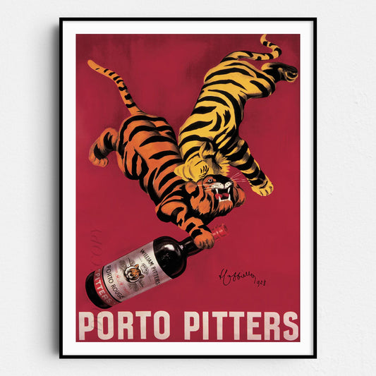 Porto Pitters Tigers - Vintage Advertising Poster