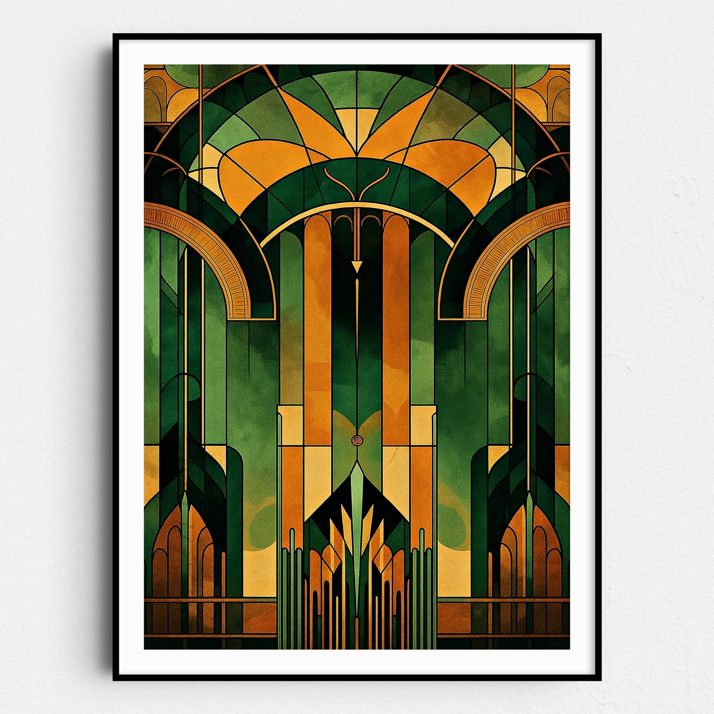 Green & Gold Art Deco