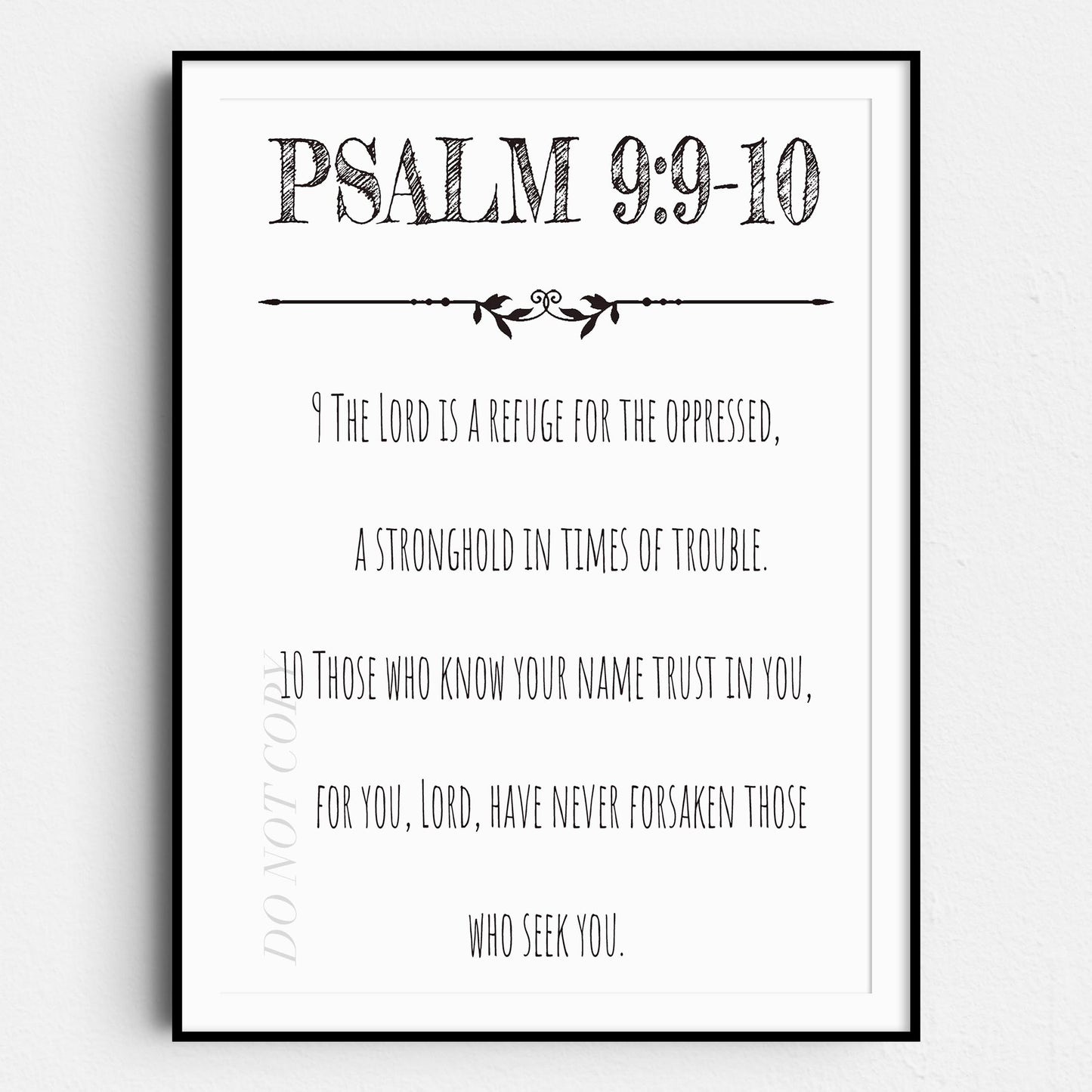 Psalm 9:9-10