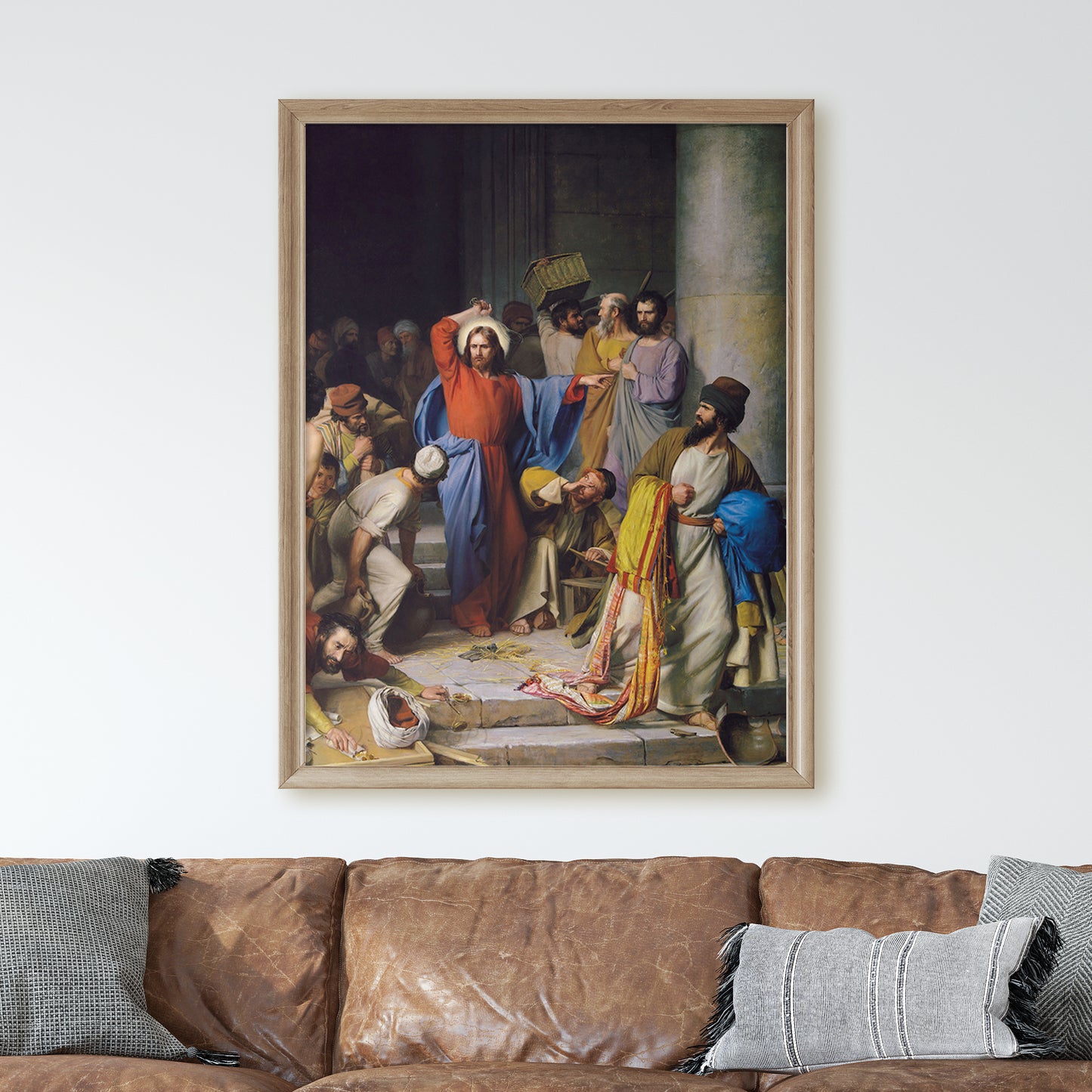 Jesus Casting Out the Money Changers at the Temple by Carl Heinrich Bloch