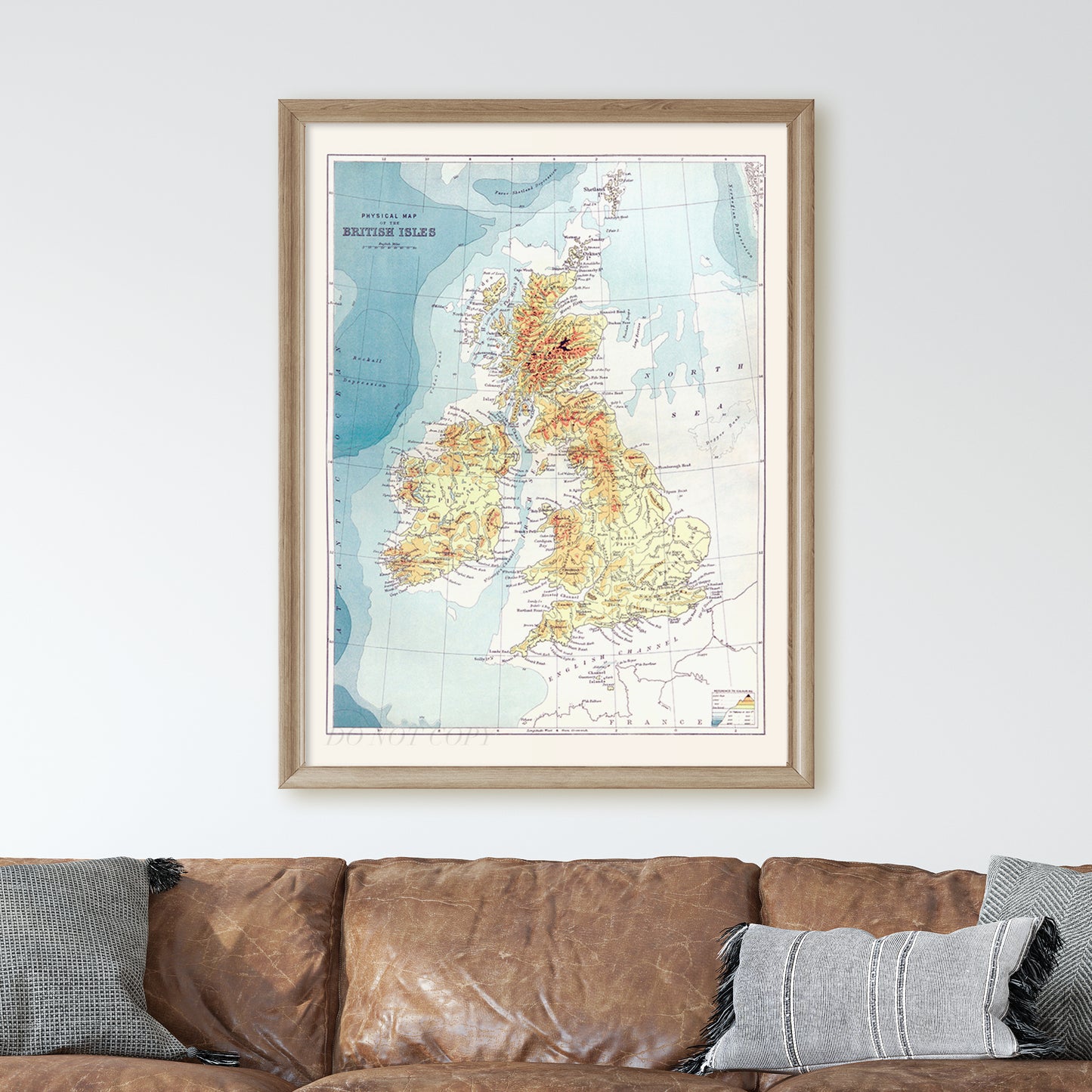 Map of the British Isles, 1887
