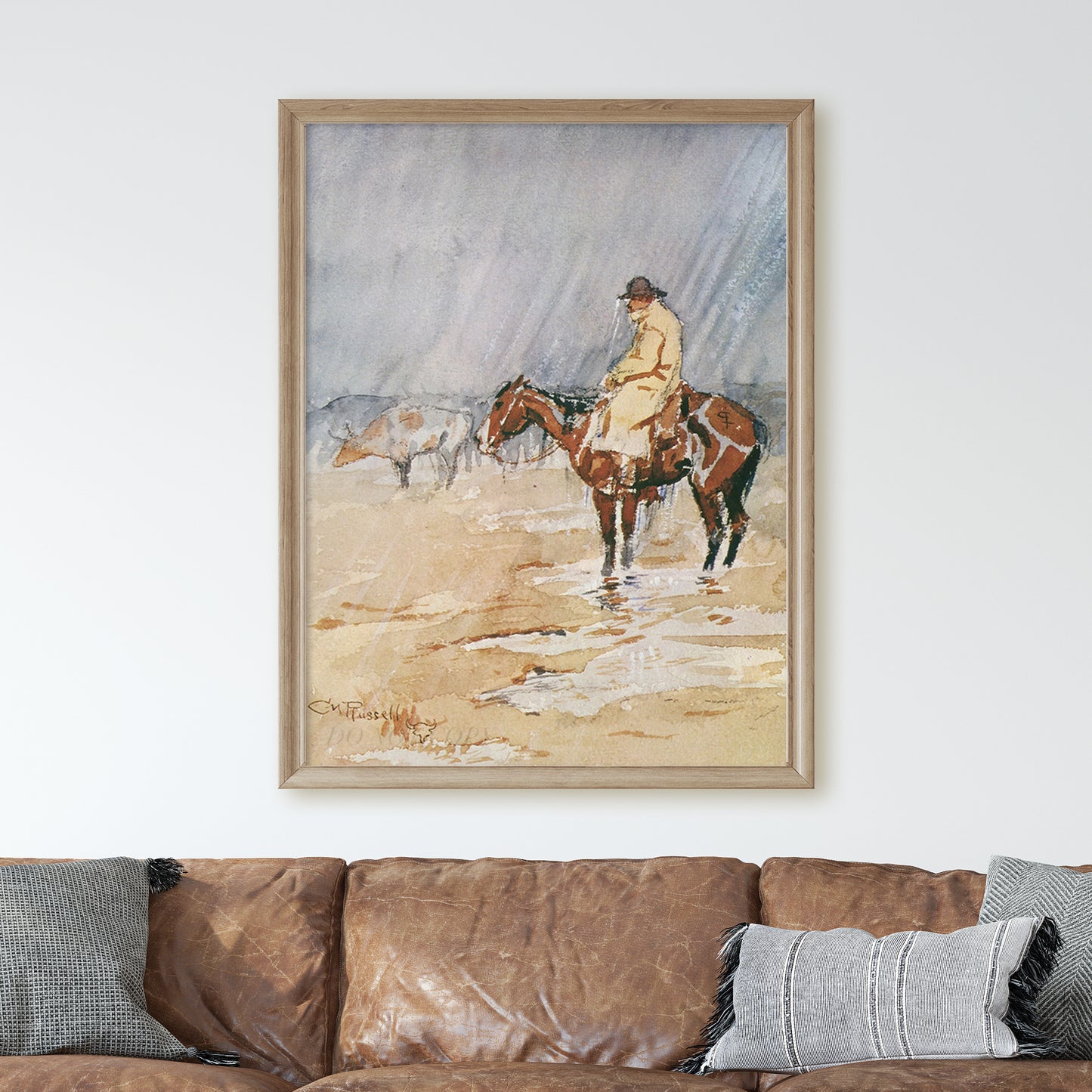 Just A Little Rain by Charles M Russell