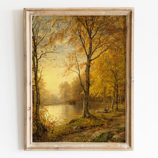 Golden Trees By The River