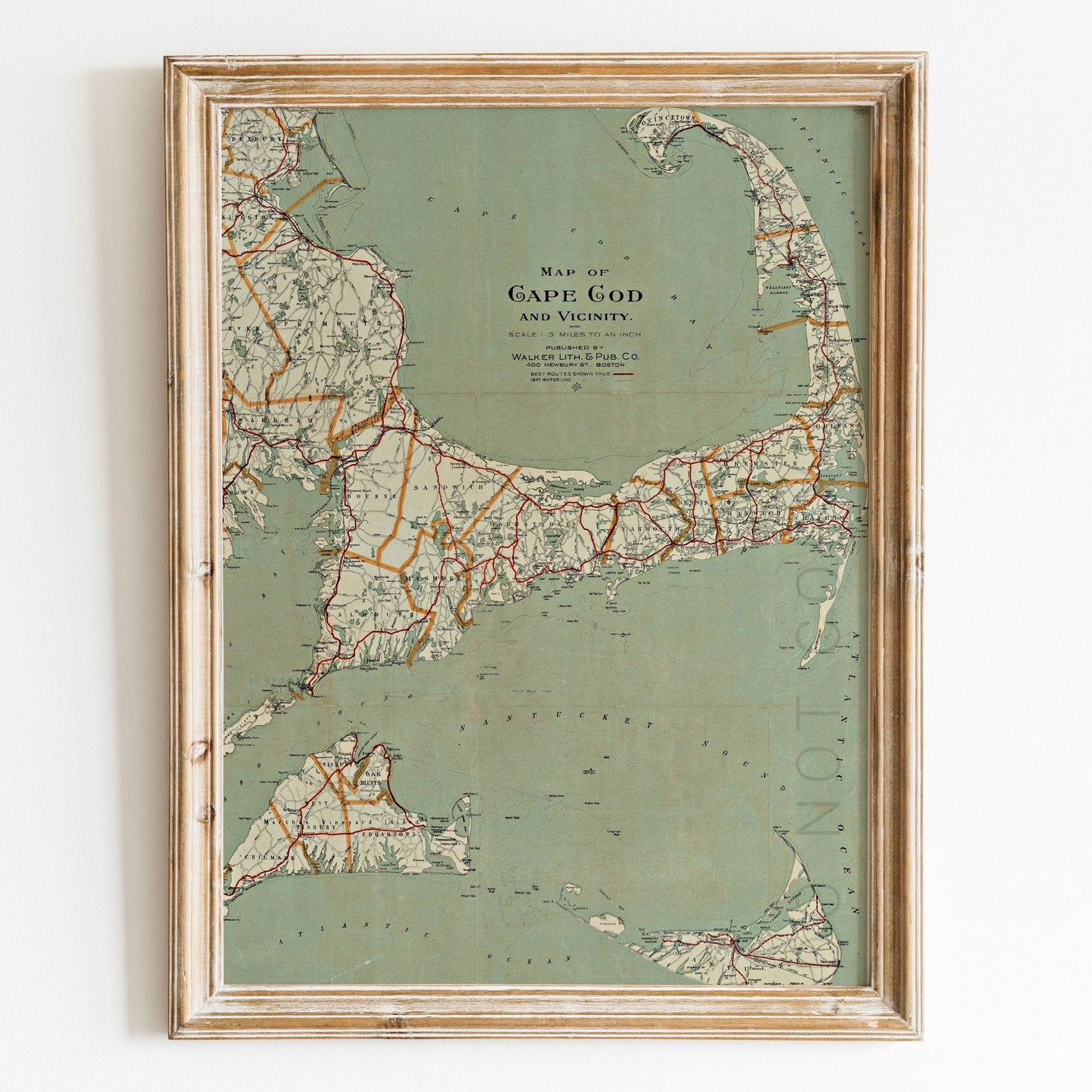 Map of Cape Cod 1917