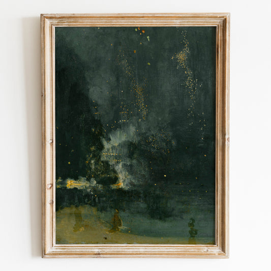 Nocturne in Black and Gold, The Falling Rocket, 1872 by James Abbott McNeill