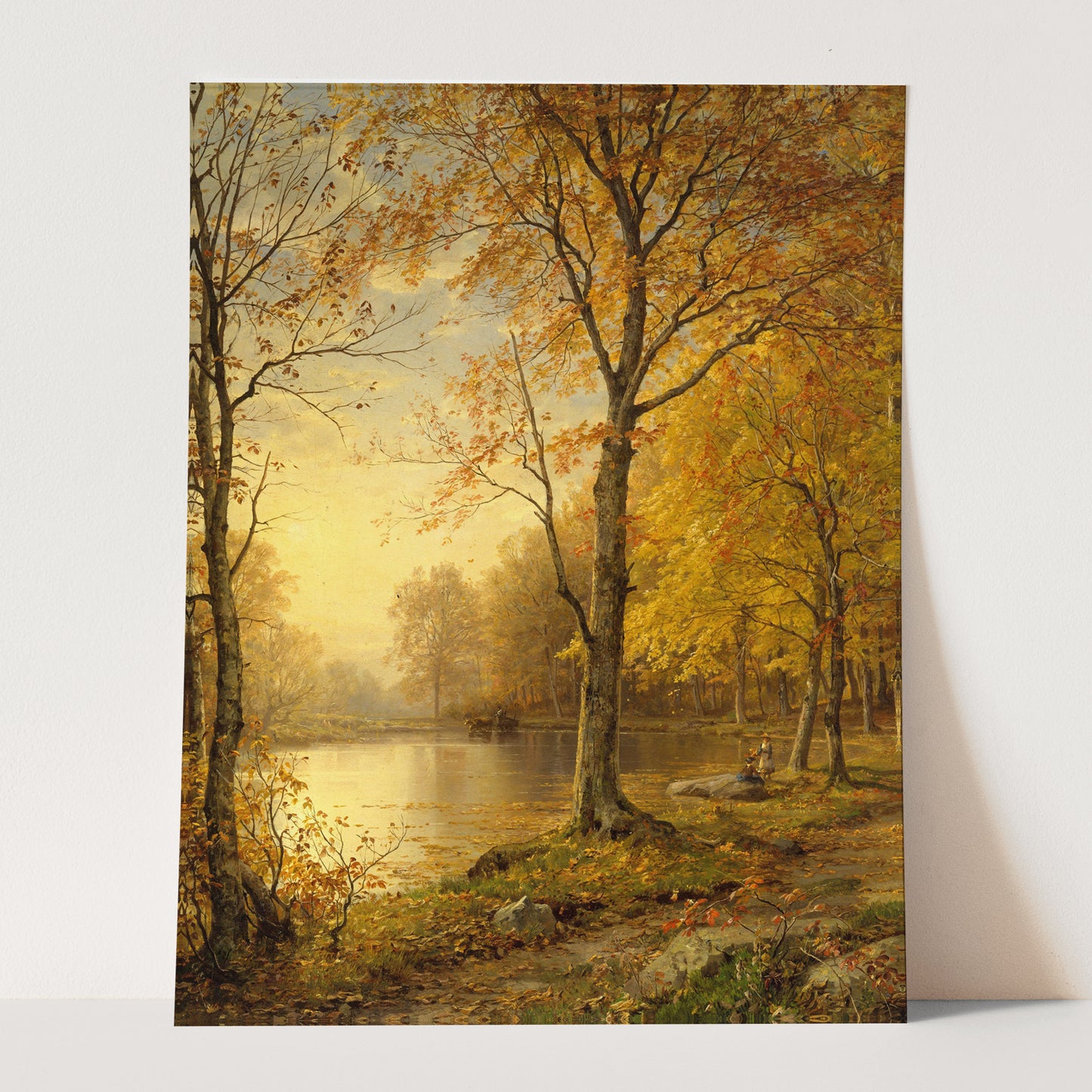 Golden Trees By The River