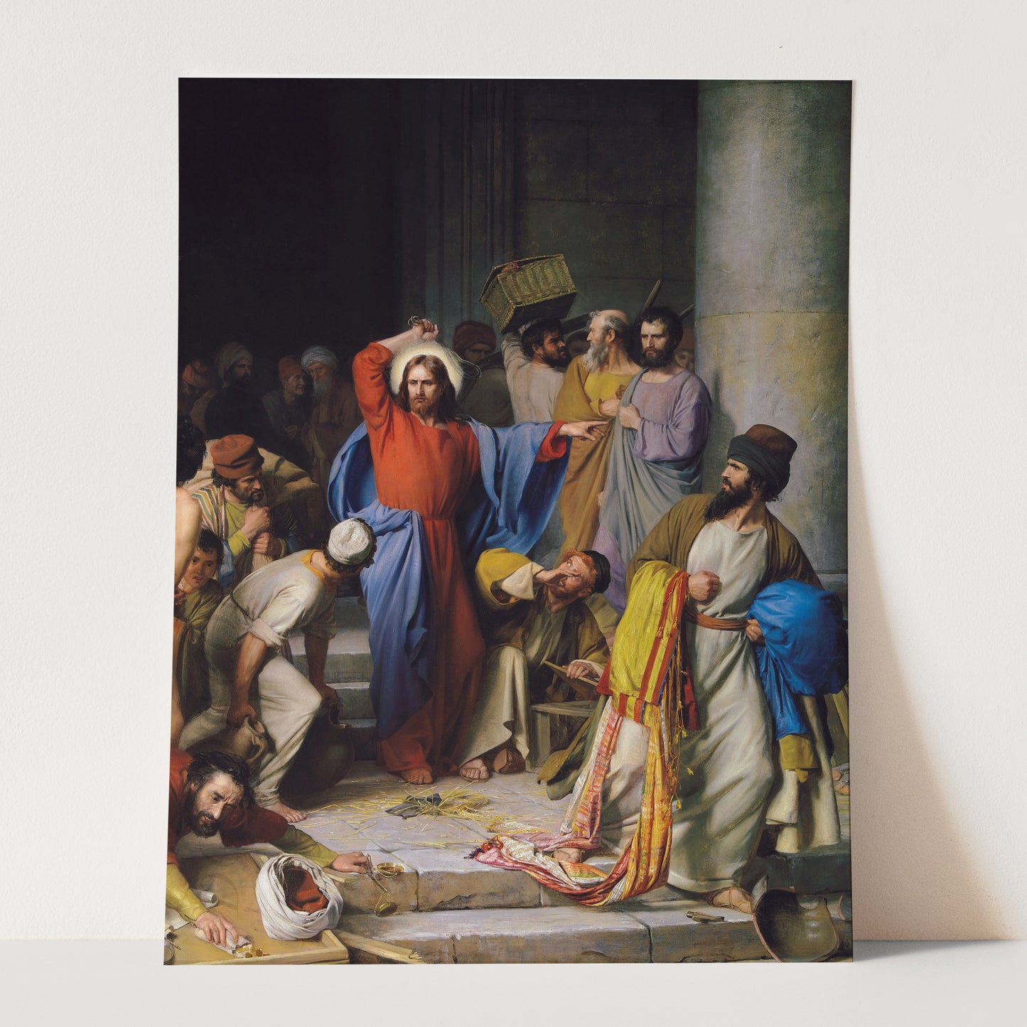 Jesus Casting Out the Money Changers at the Temple by Carl Heinrich Bloch