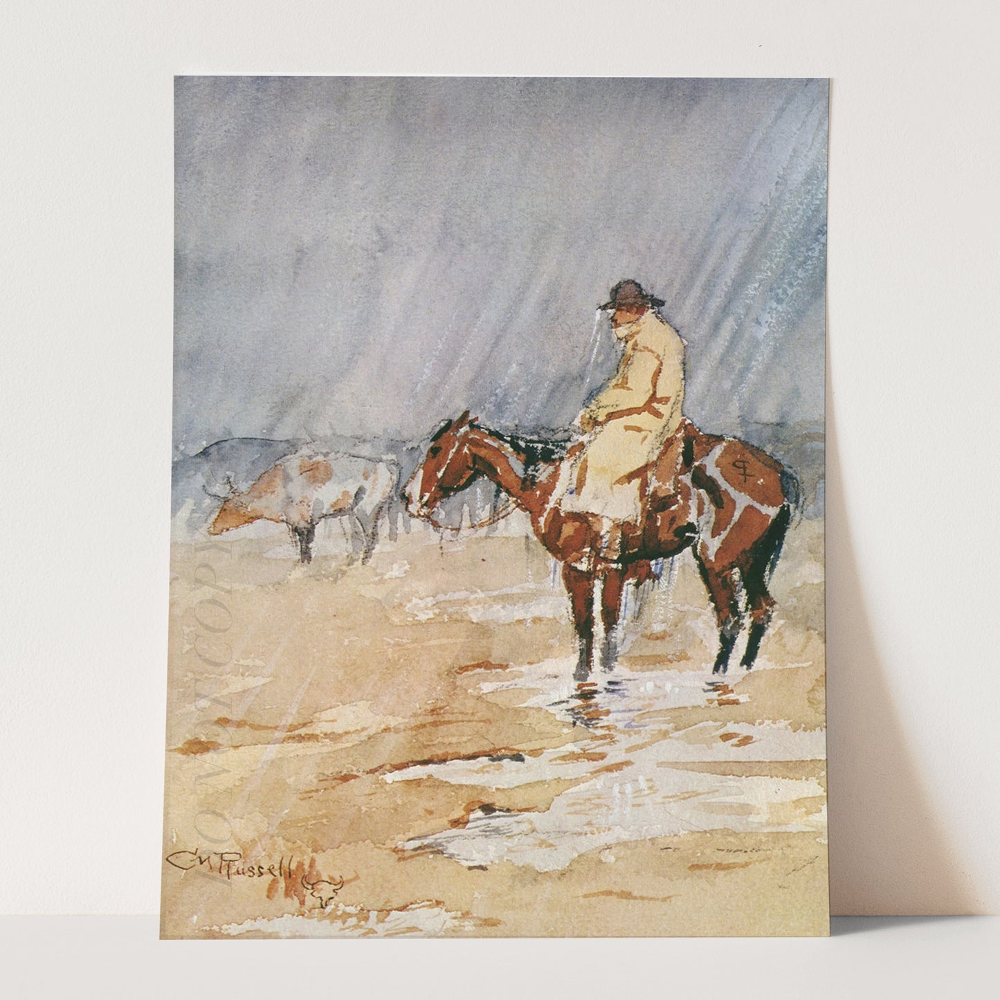 Just A Little Rain by Charles M Russell