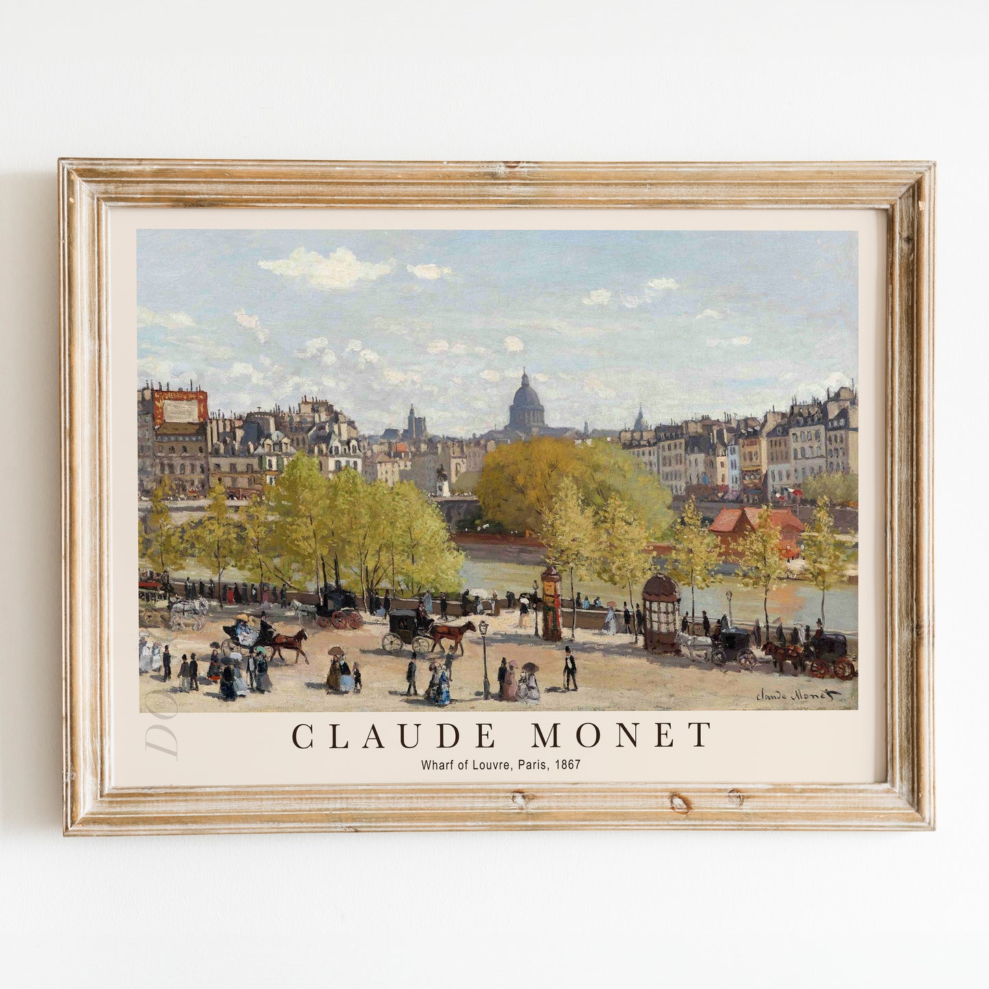 Claude Monet - Wharf of Louvre, Paris