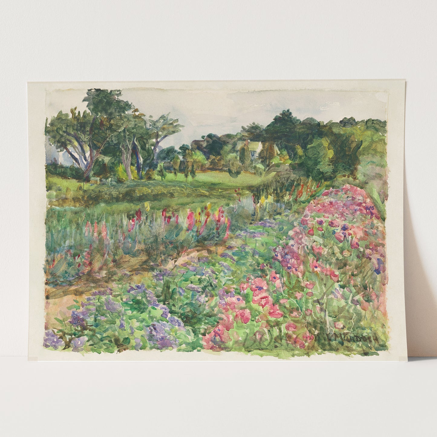Parmelee Estate in Bloom (ca. 1920) by Dora Louise Murdoch
