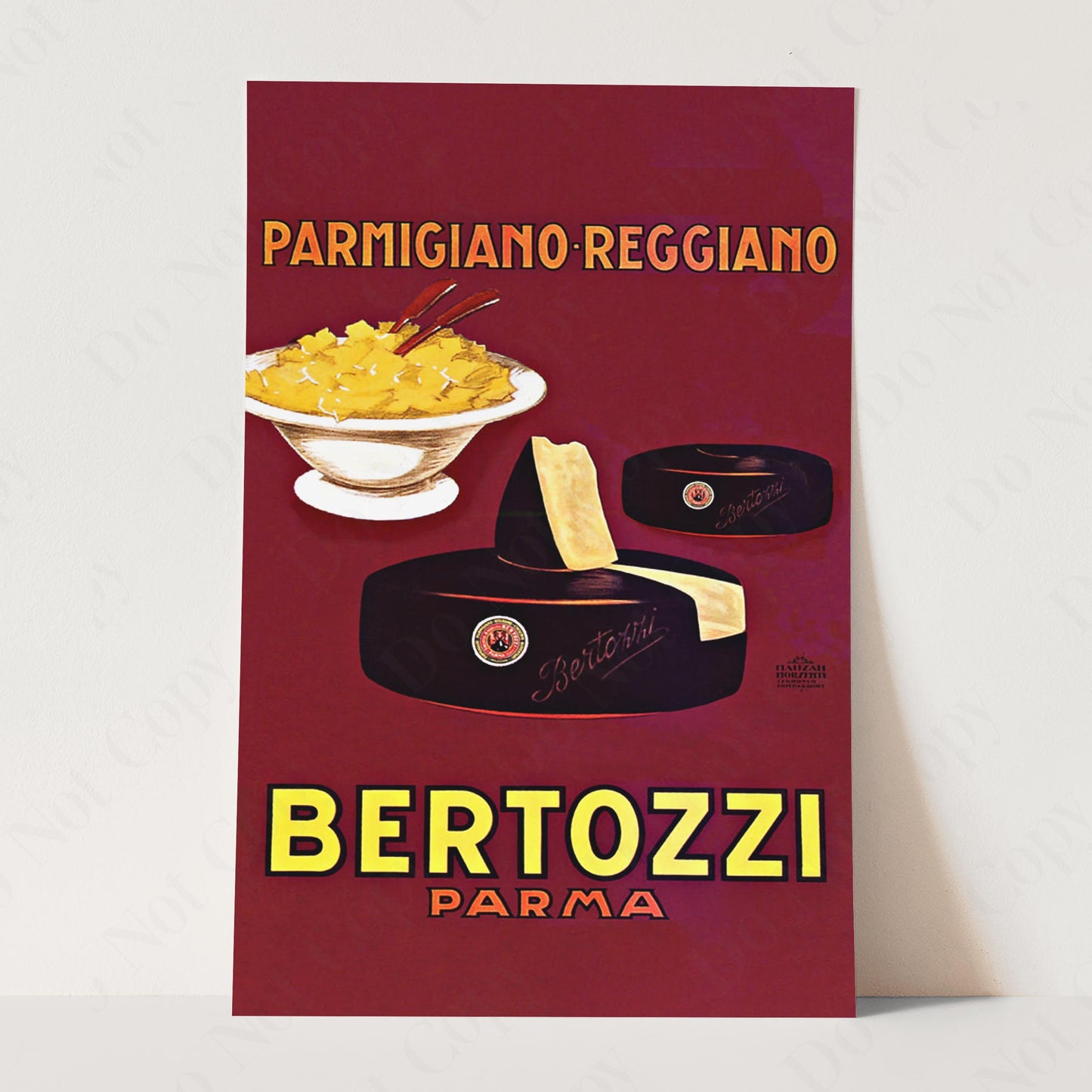 Parmigiano Reggiano Bertozzi Parma Achille Mauzan 1930