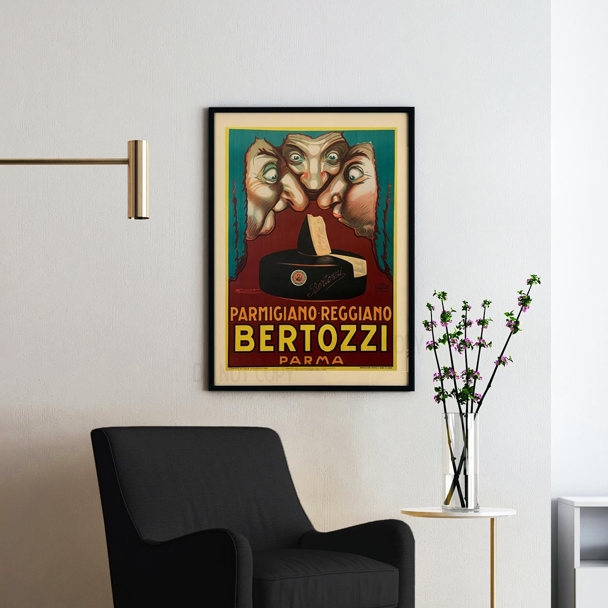 Parmigiano Reggiano Bertozzi Parma Achille Mauzan 1930