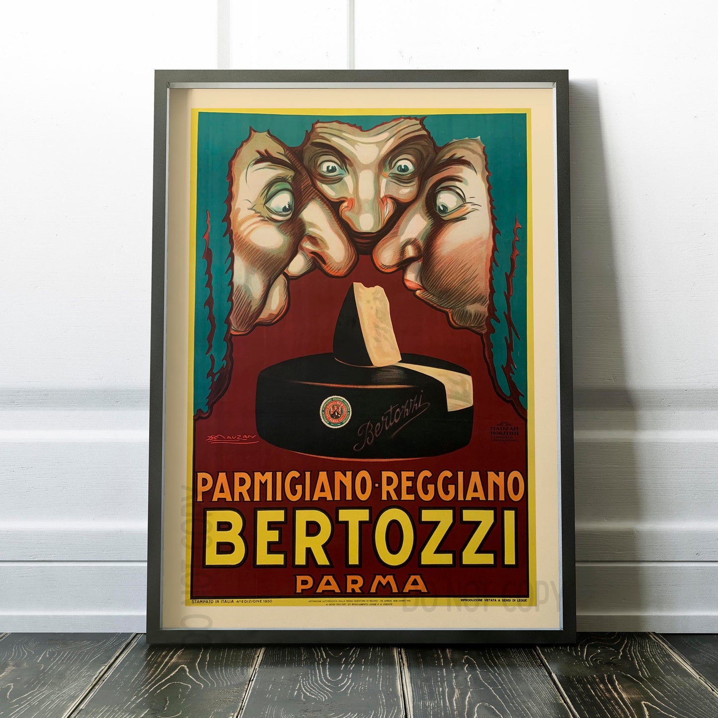 Parmigiano Reggiano Bertozzi Parma Achille Mauzan 1930