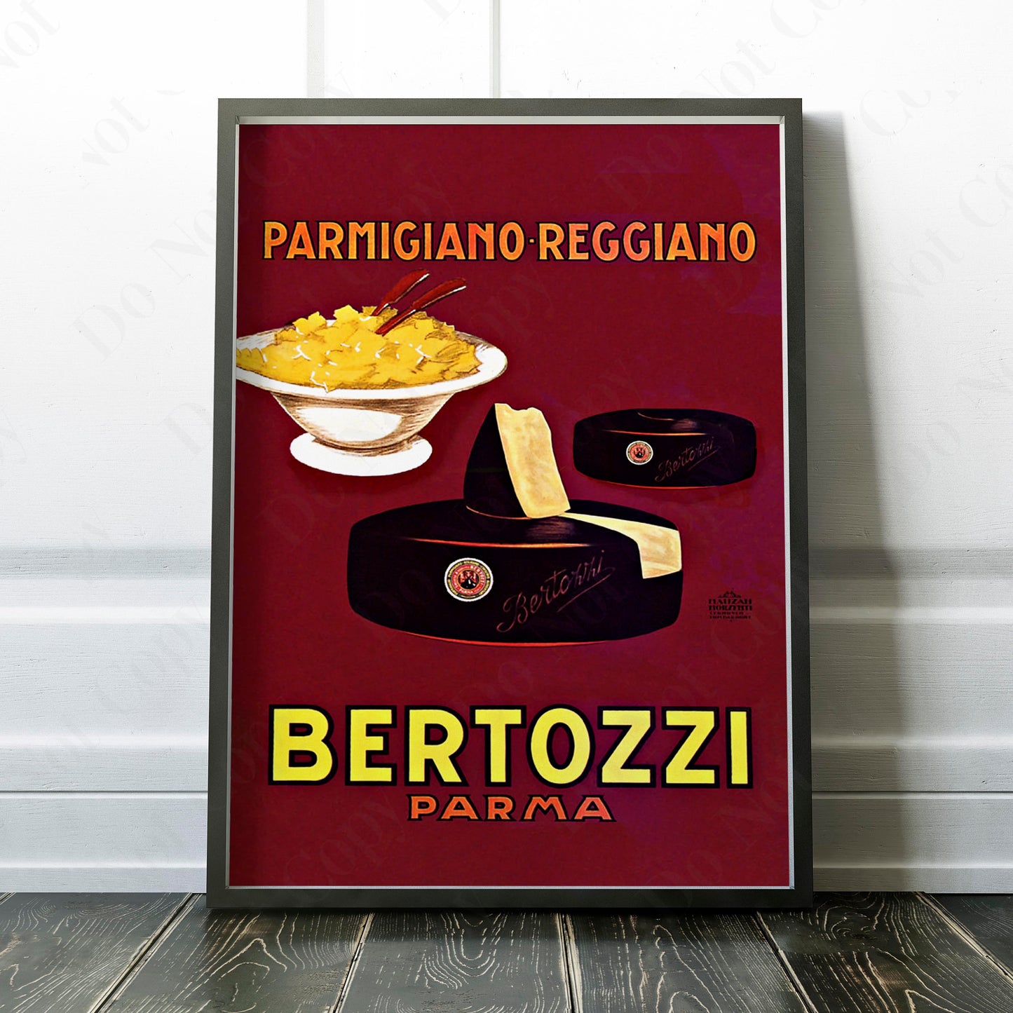Parmigiano Reggiano Bertozzi Parma Achille Mauzan 1930
