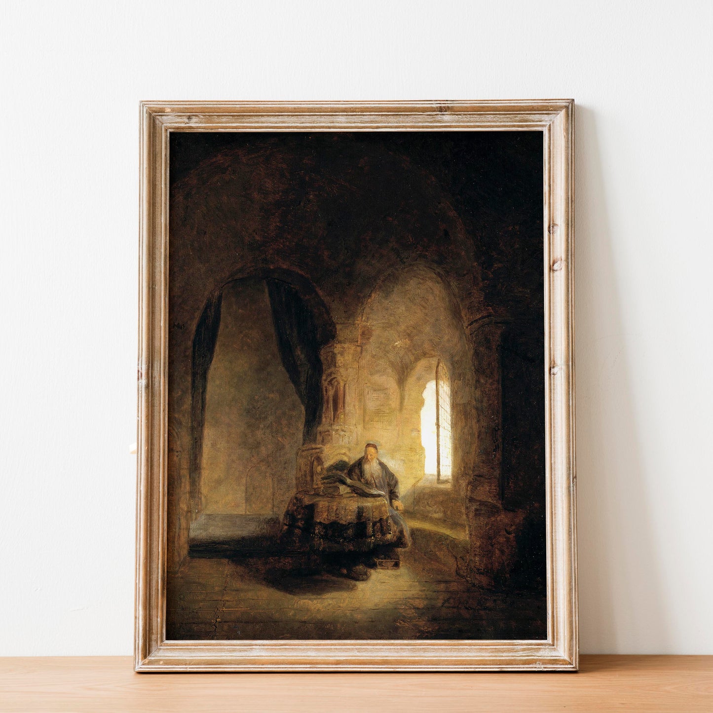 Philosopher Reading by Rembrandt