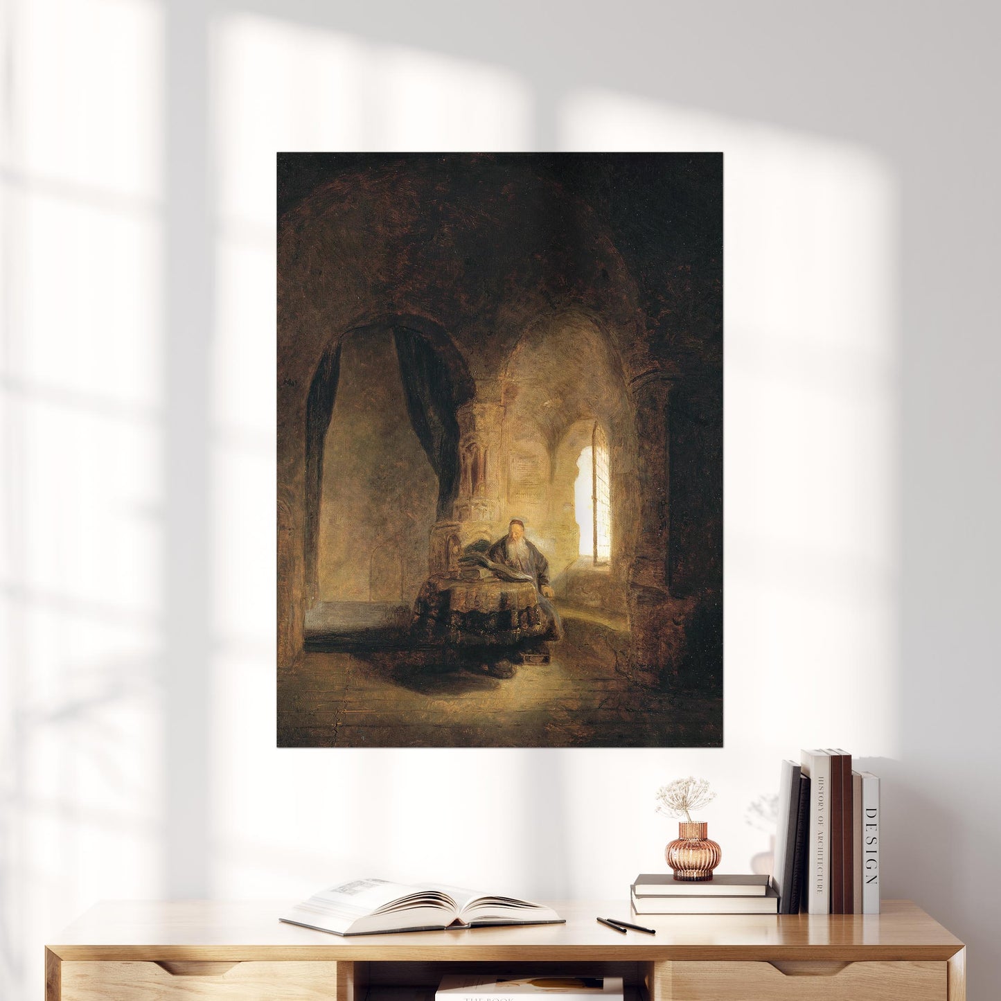 Philosopher Reading by Rembrandt