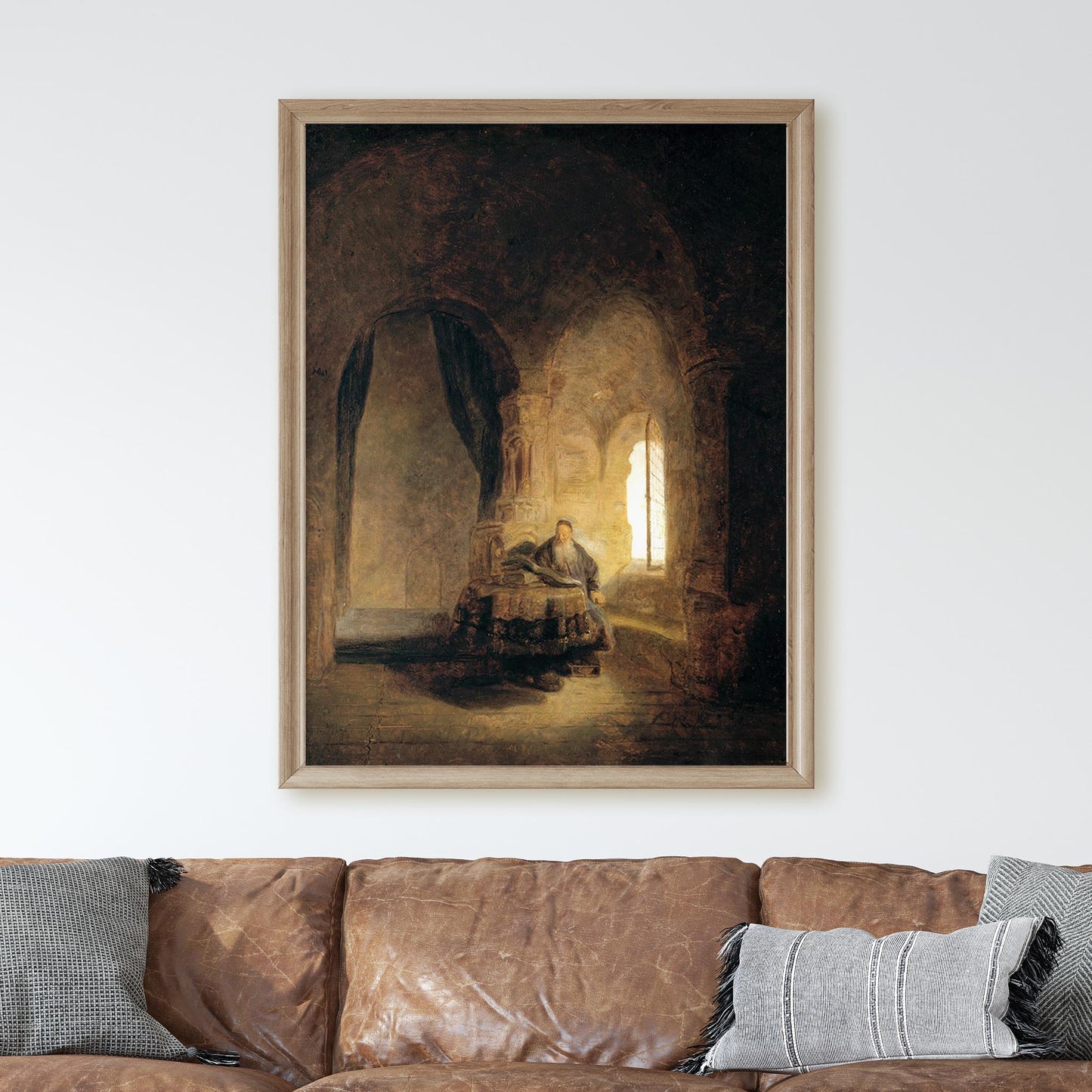 Philosopher Reading by Rembrandt