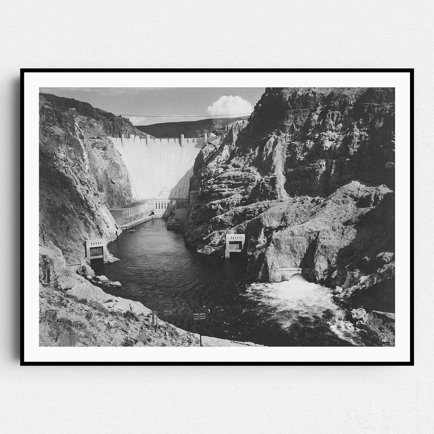 Photograph of the Boulder Dam Across the Colorado River 1941