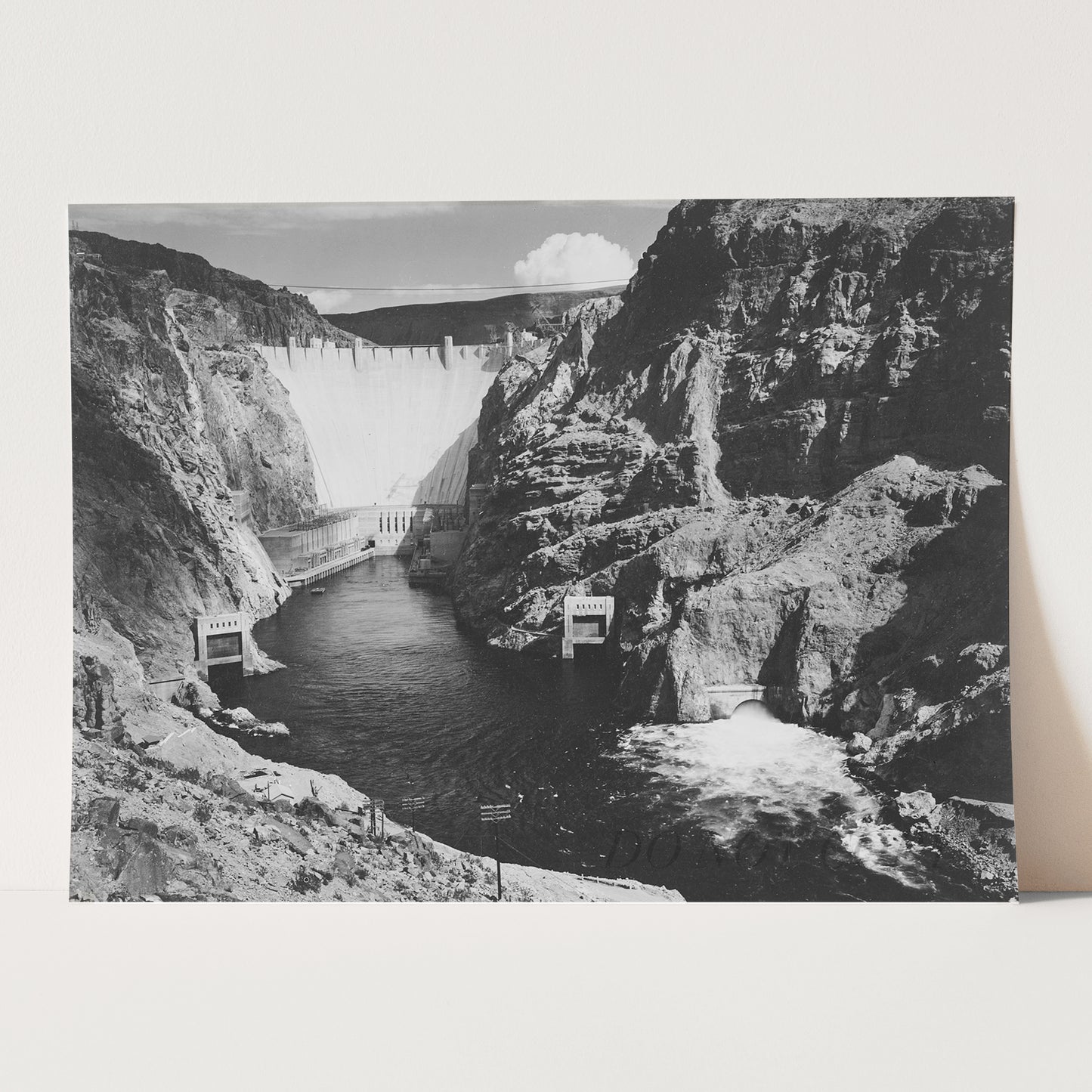 Photograph of the Boulder Dam Across the Colorado River 1941