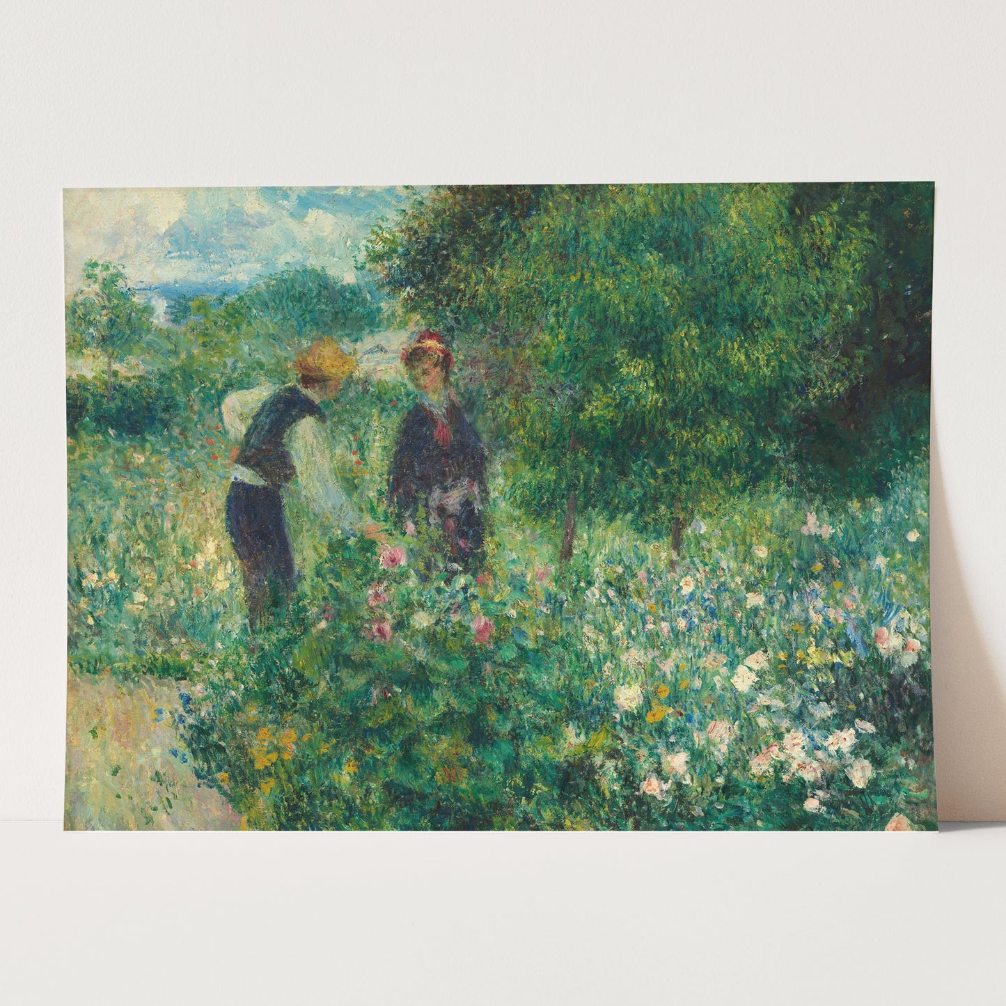 Picking Flowers (1875) by Renoir
