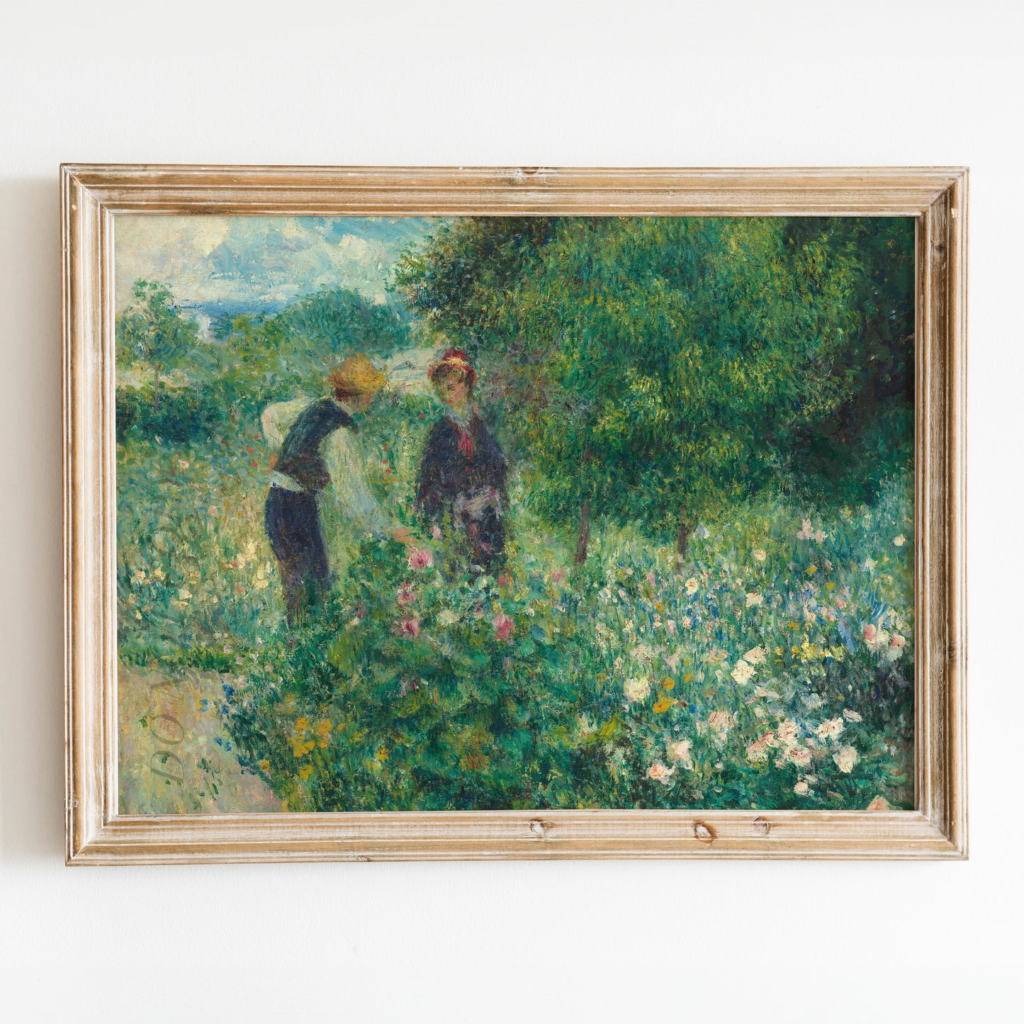 Picking Flowers (1875) by Renoir