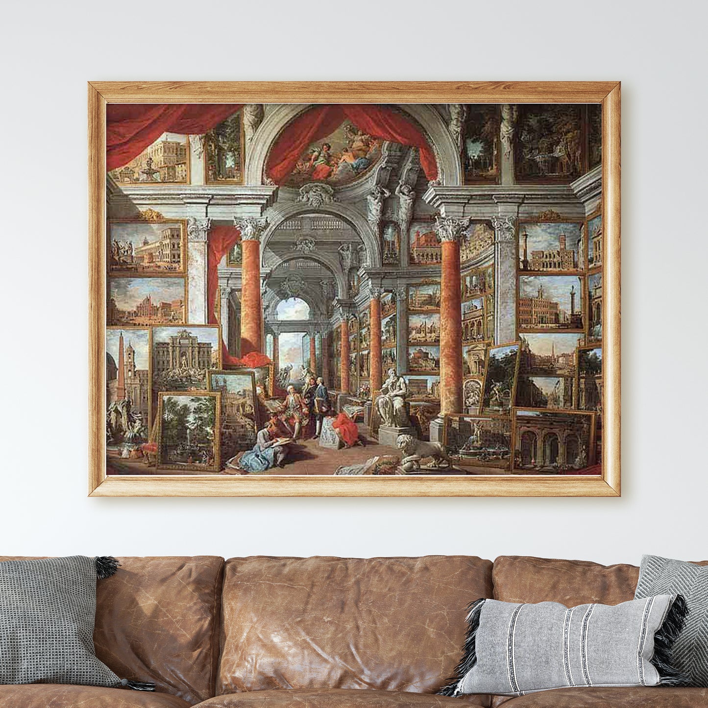 Picture Gallery with Views of Modern Rome (1757) by Giovanni Paolo Panini