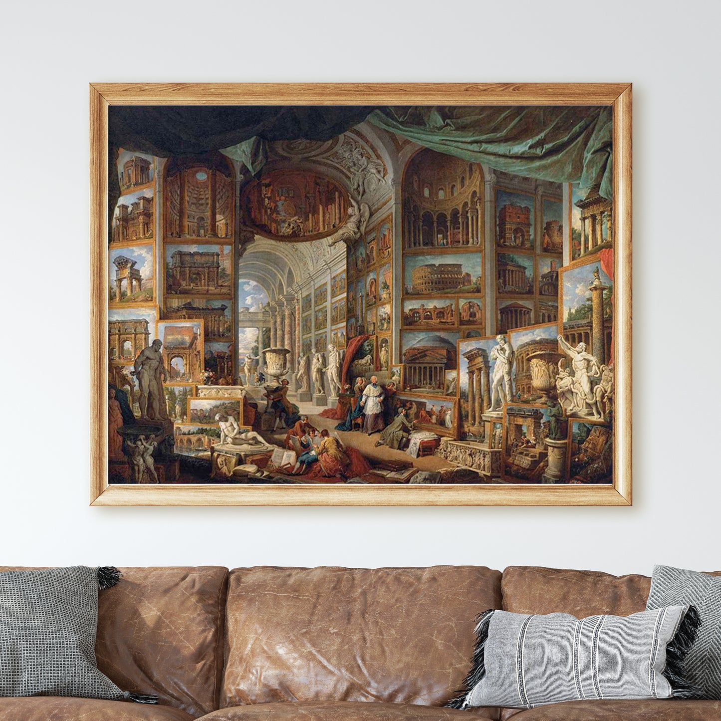 Picture Gallery with Views of Modern Rome (1758) by Giovanni Paolo Panini