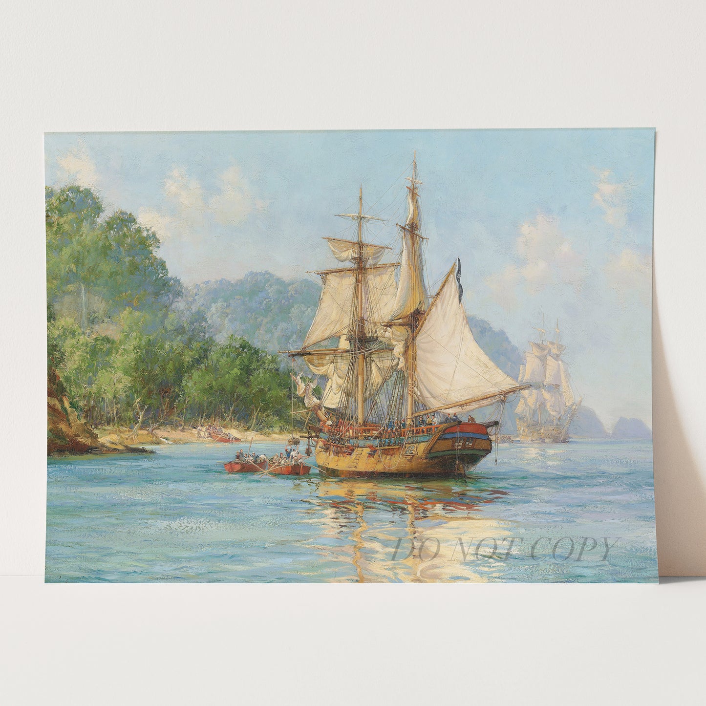 Pirates Haunt by Montague Dawson