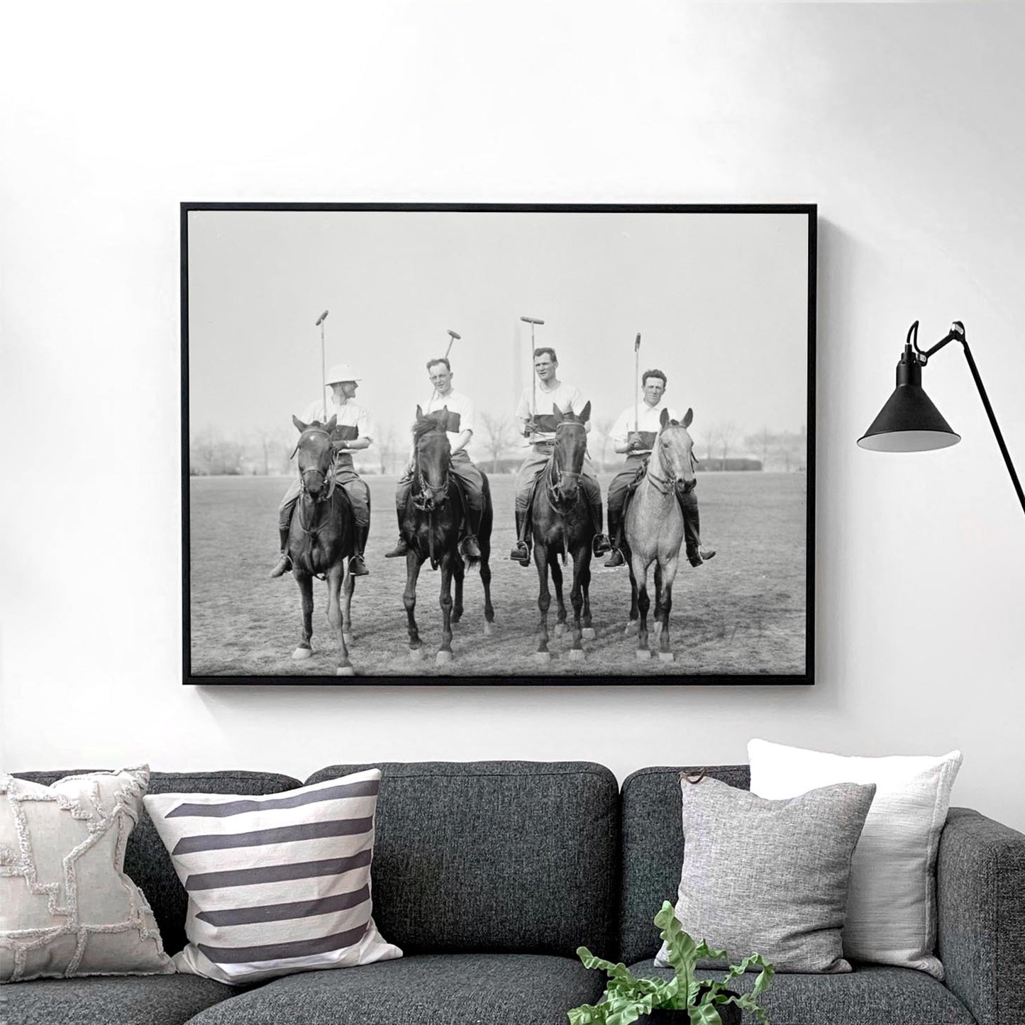 Polo Match - Men on Horses