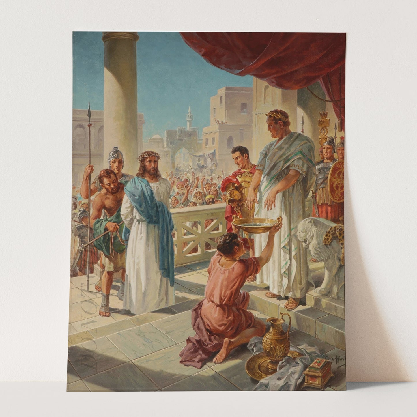 Pontius Pilate Washes his Hands by George Hinke