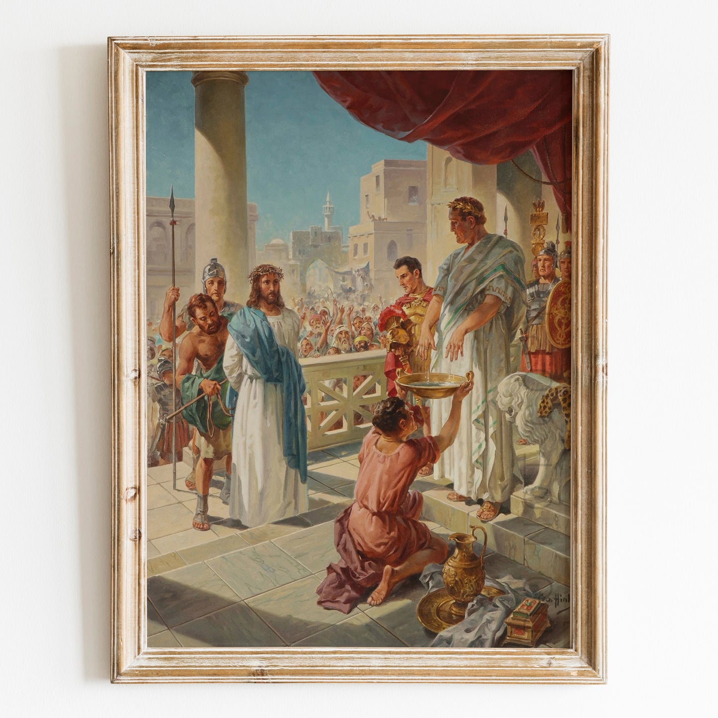 Pontius Pilate Washes his Hands by George Hinke