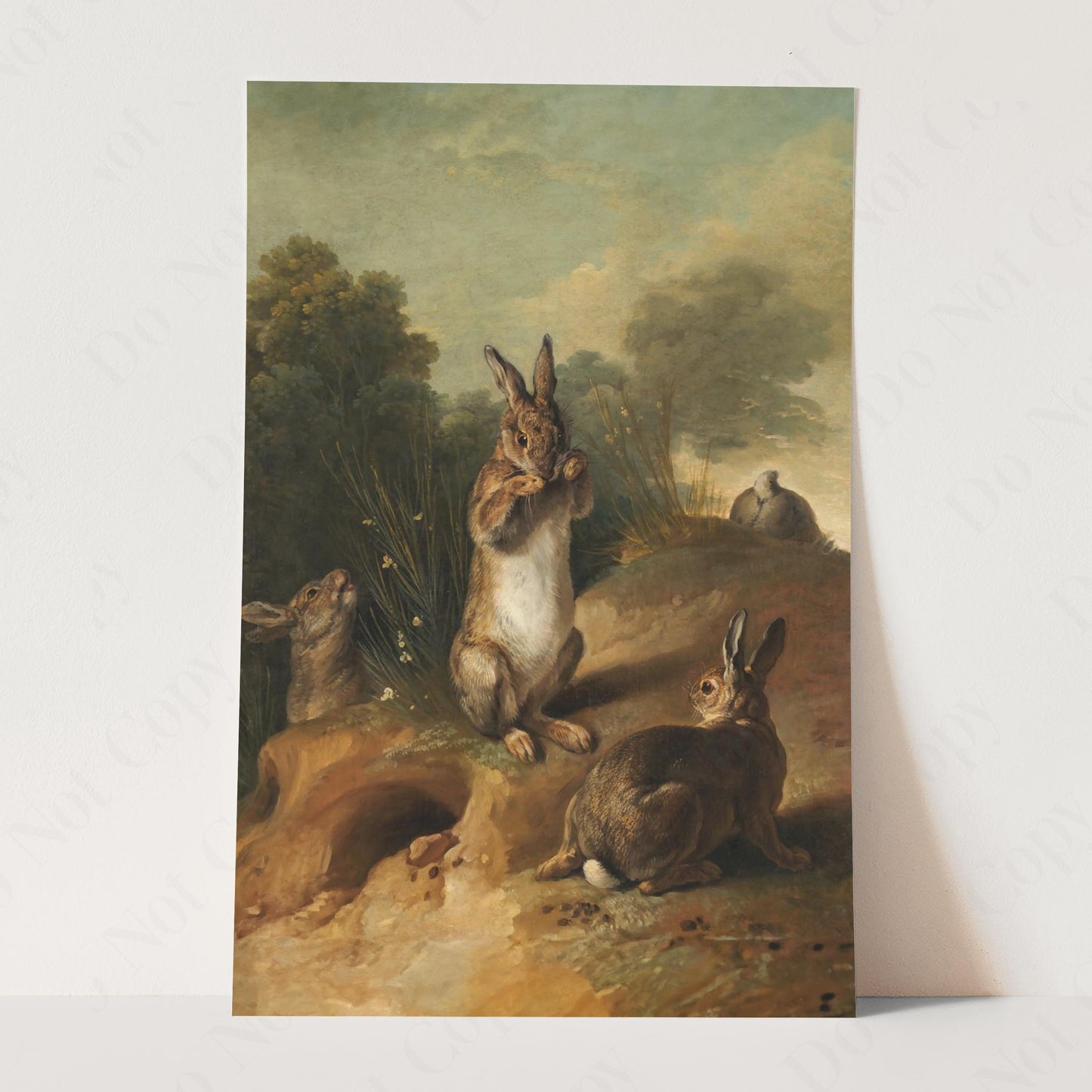Rabbits 1720 by Francois Desportes