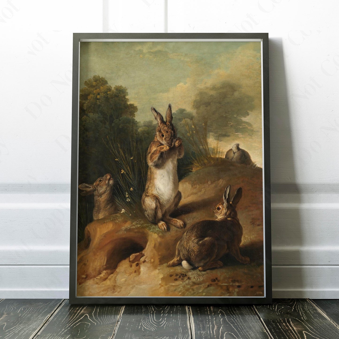 Rabbits 1720 by Francois Desportes