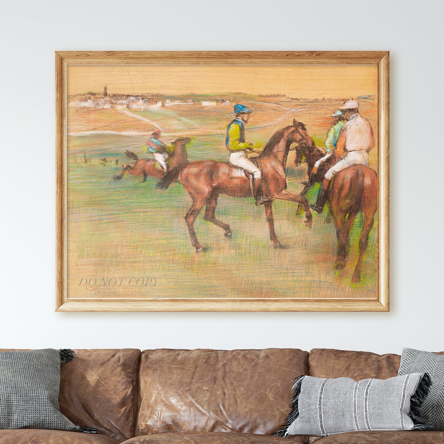 Race Horses (1885–1888) by Edgar Degas