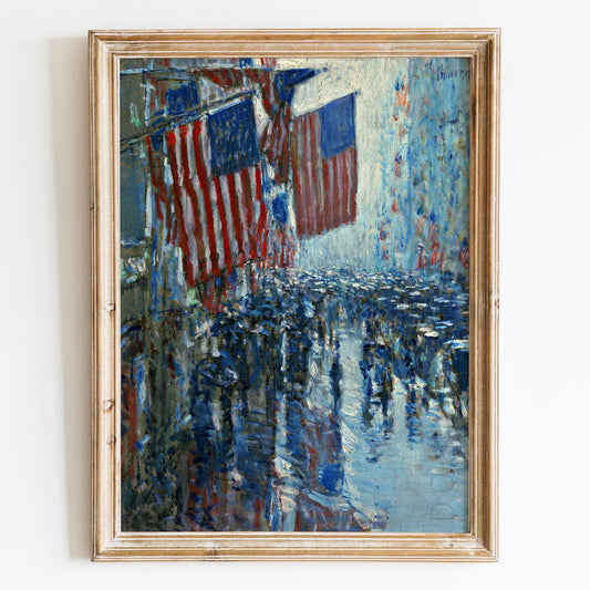 Rainy Day on Fifth Avenue by Childe Hassam