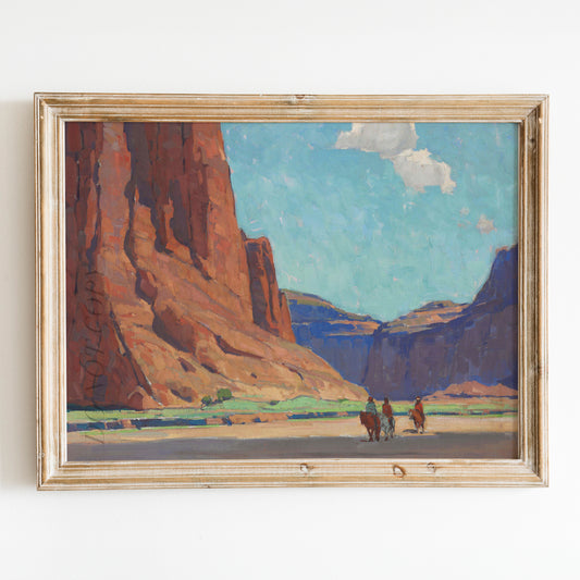 Riders in Canyon de Chelly by Edgar Payne